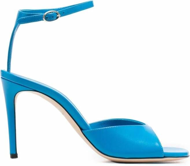 Victoria Beckham Destiny leren sandalen Blauw