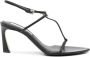 Victoria Beckham Frame Detail 75 mm leren sandalen Zwart - Thumbnail 1