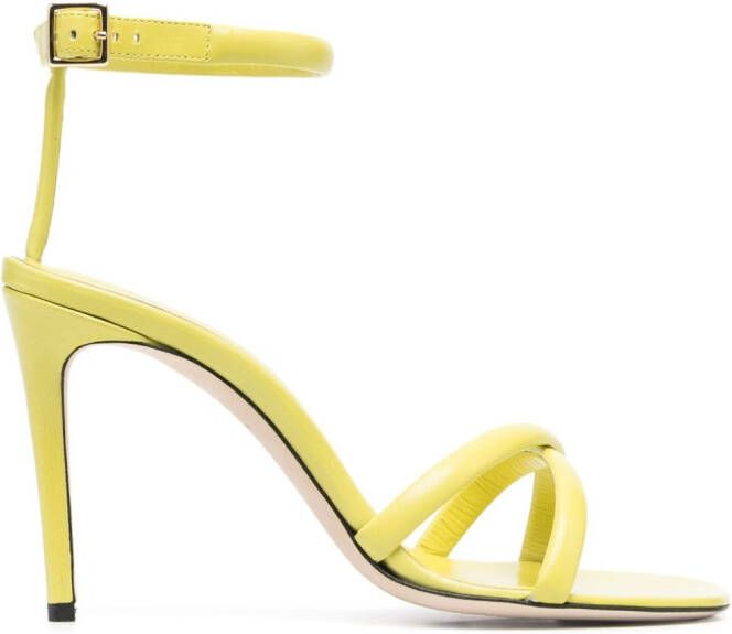 Victoria Beckham Leren sandalen Groen