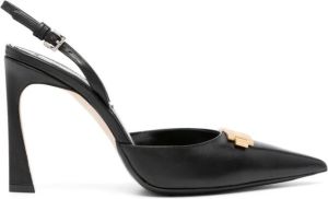 Victoria Beckham Leren slingback pumps Zwart