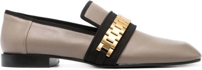 Victoria Beckham Mila leren loafers Bruin