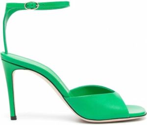 Victoria Beckham Stiletto sandalen met enkelbandje Groen