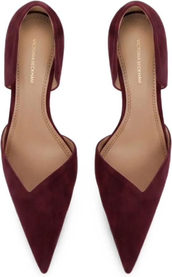 Victoria Beckham Angle d'Orsay pumps Rood - Foto 3