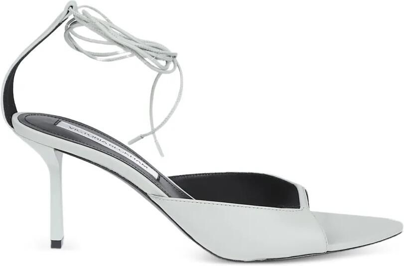 Victoria Beckham Eliza leren sandalen Groen