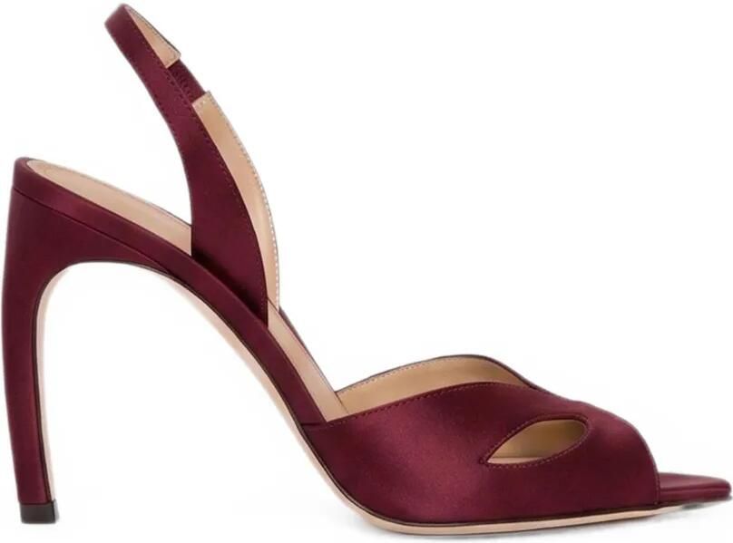 Victoria Beckham Harlow Mask sandalen met hak Rood