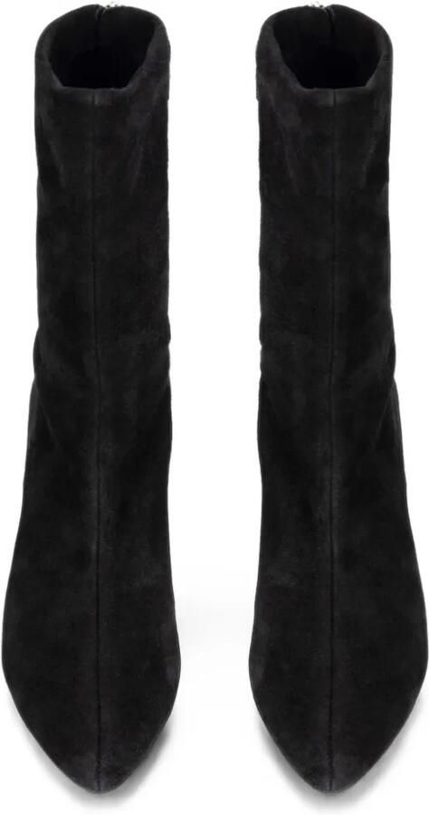 Victoria Beckham Harlow stretch suède enkellaarzen Zwart - Foto 3