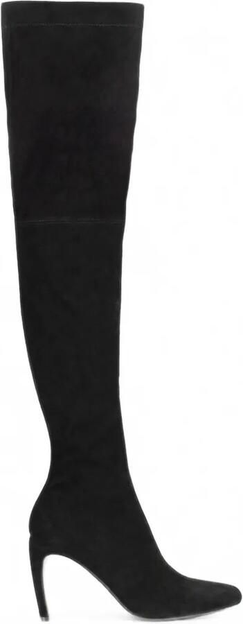 Victoria Beckham Harlow stretch suède laarzen Zwart