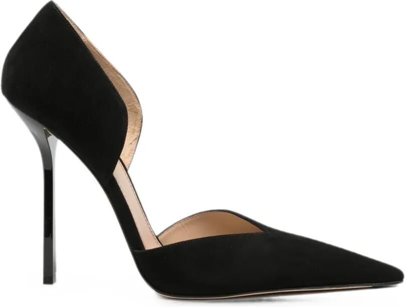 Victoria Beckham Victoria angle d'Orsay 115 suède pumps Zwart
