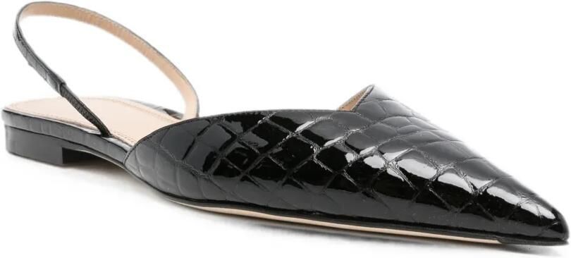 Victoria Beckham Victoria leren pumps met krokodillen-reliëf Zwart - Foto 2