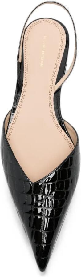 Victoria Beckham Victoria leren pumps met krokodillen-reliëf Zwart - Foto 3