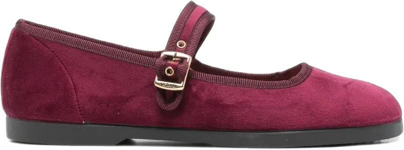 Victoria Ballerina's met gespbandje Rood