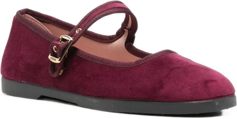 Victoria Ballerina's met gespbandje Rood - Foto 2