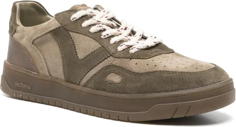 Victoria panelled lace-up sneakers Groen - Foto 3
