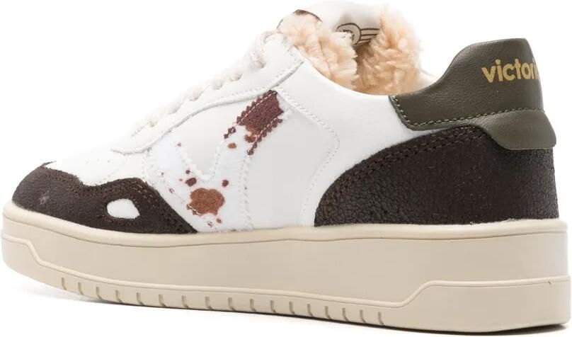 Victoria Sneakers met leren vlakken Wit - Foto 3