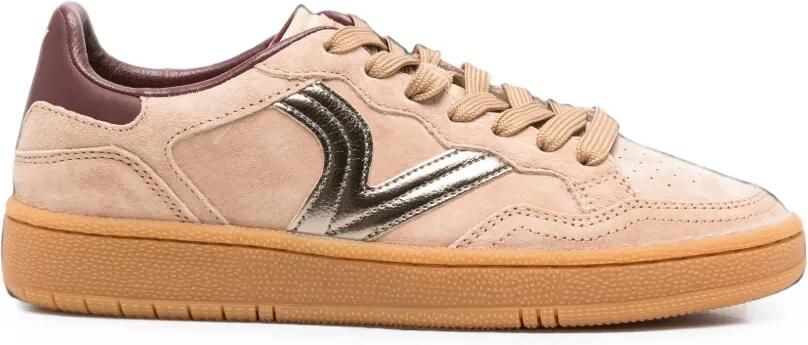 Victoria Sneakers met logopatch Bruin