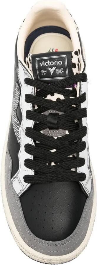 Victoria Sneakers met luipaardprint en vlakken Zwart - Foto 4