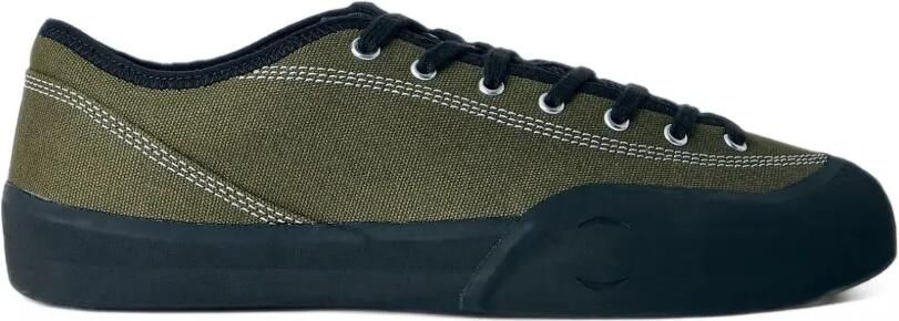 Village PM canvas rubber-cap sneakers Groen
