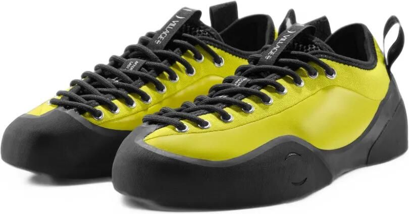 Village PM grained leather sneakers Geel - Foto 2