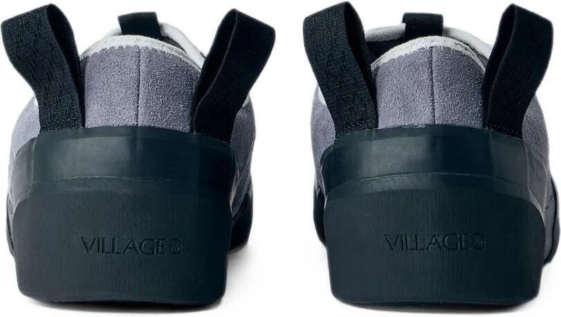 Village PM suede-panel sneakers Grijs