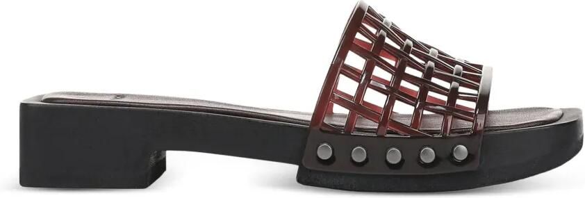Vince Barbara sandalen met mesh studs Bruin