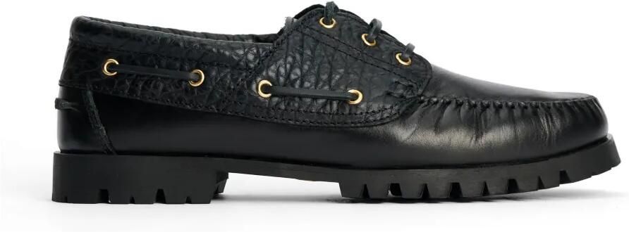VINNY'S Aztec bootschoenen met krokodillen-reliëf Zwart