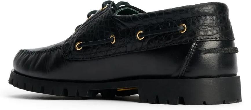 VINNY'S Aztec bootschoenen met krokodillen-reliëf Zwart - Foto 3
