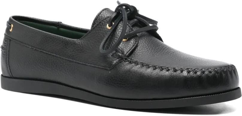 VINNY'S Boatman bootschoenen met veters Zwart