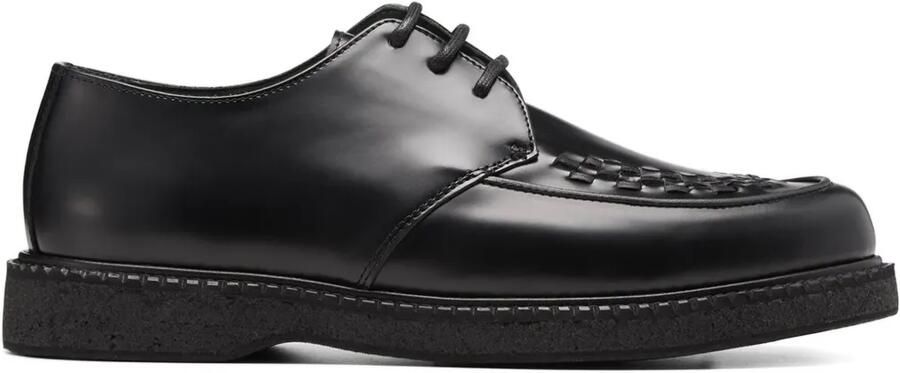 VINNY'S Derby veterschoenen met geweven detail Zwart