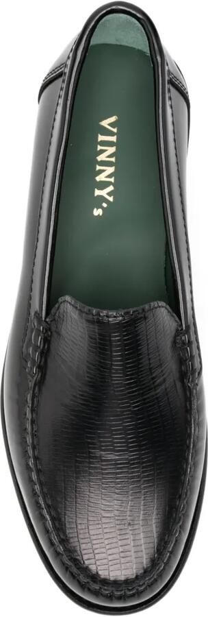 VINNY'S Loafers met textuur Zwart - Foto 4