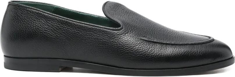 VINNY'S Marcel loafers van bewerkt leer Zwart