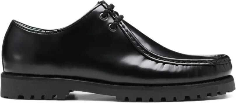 VINNY'S Percee Lake leather shoes Zwart