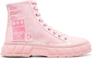 Virón Laarzen met logoprint Roze