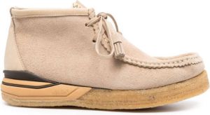 Visvim Beuys Trekker-Folk suède laarzen Beige