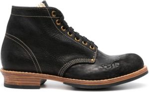 Visvim Brigadier leren enkellaarzen Zwart