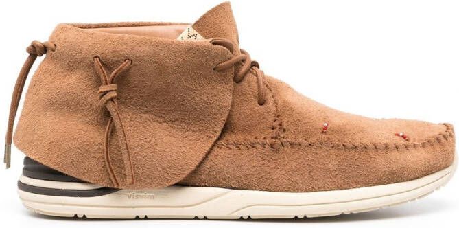 Visvim Lhamo Folk suède sneakers Bruin