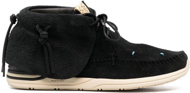 visvim Lhamo Folk suède sneakers Zwart