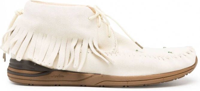 visvim Loafers met franje Beige