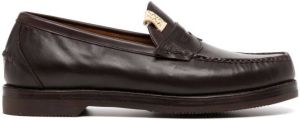 Visvim Leren Oxford loafers Bruin