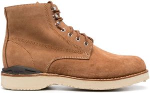 Visvim Suède enkellaarzen Bruin