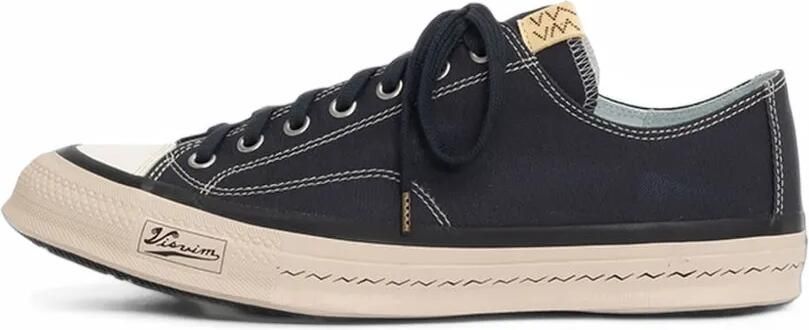 Visvim contrast-stitch canvas sneakers Zwart