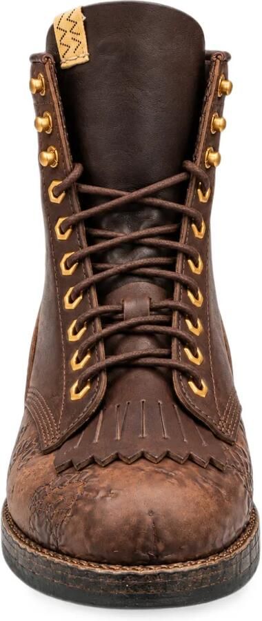 Visvim fringe-detail leather boots Bruin - Foto 4