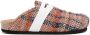 VITELLI Slippers met zigzag afwerking Bruin - Thumbnail 1