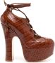 Vivienne Westwood Ghillie pumps met plateauzool Bruin - Thumbnail 1