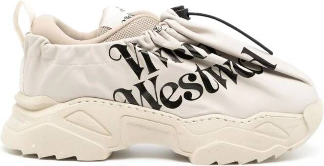 Vivienne Westwood logo-print layered sneakers Grijs