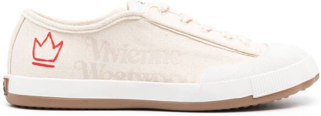 Vivienne Westwood Sneakers met logoprint Beige