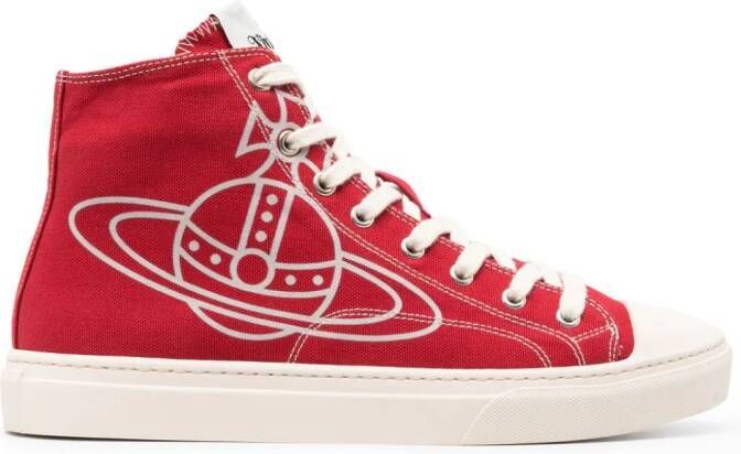 Vivienne Westwood Plimsoll high-top sneakers Rood