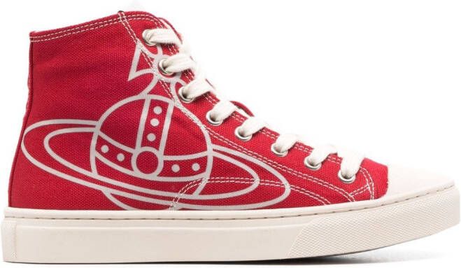 Vivienne Westwood Plimsoll high-top sneakers Rood