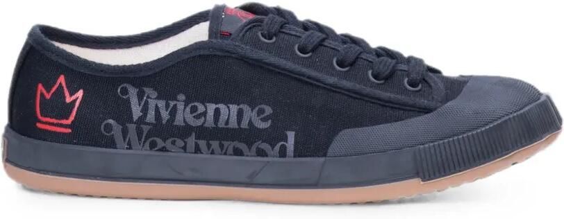 Vivienne Westwood Animal Gym cotton low-top sneakers Zwart
