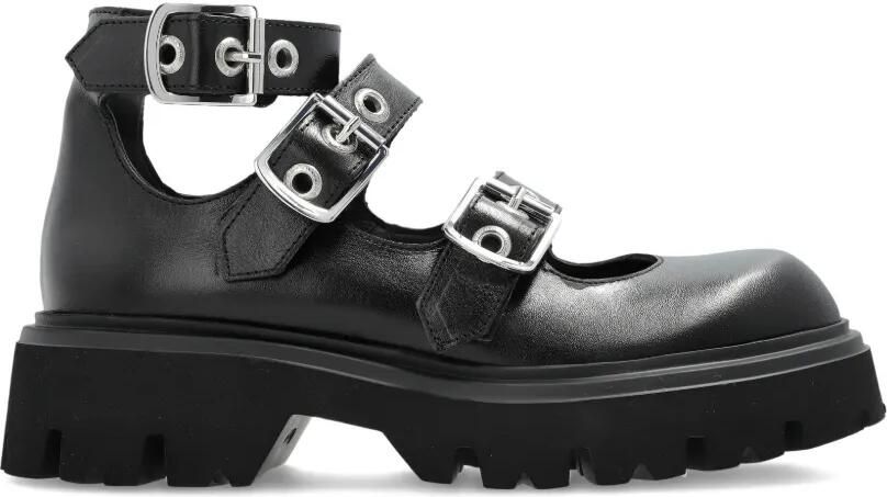 Vivienne Westwood Bacchus pumps met plateauzool en gesp Zwart