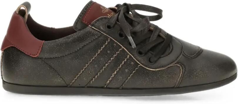 Vivienne Westwood Drunken leren low-top sneakers Zwart